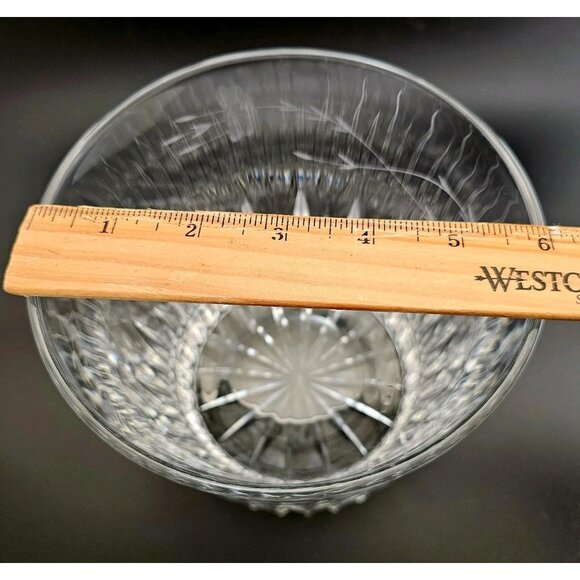 Princess House Highlights Heritage Ice Bucket 5.5" Crystal floral etched glass - Picture 3 of 3